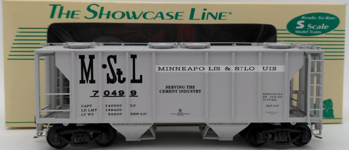 S-Helper 00285 S Scale Minneapolis & St Louis PS-2 2-Bay Hopper #70499 EX/Box