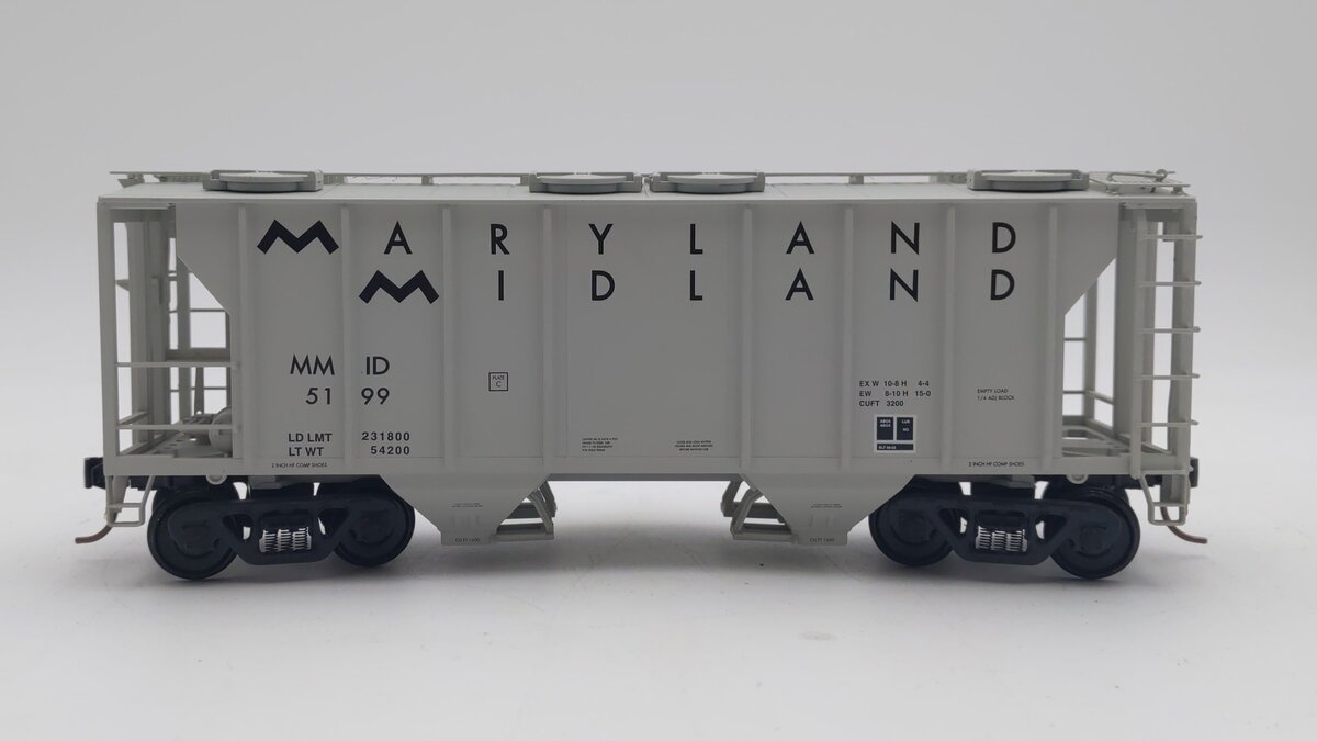 S-Helper 01749 S Scale Maryland Midland PS2 Hopper Car #5199 LN/Box