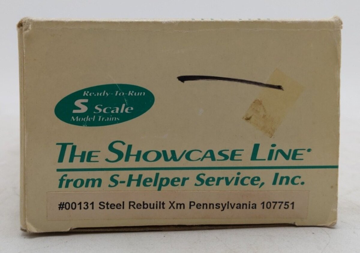 S-Helper Service 00131 S Scale Pennsylvania Steel Rebuilt Xm Boxcar #107751 LN/Box