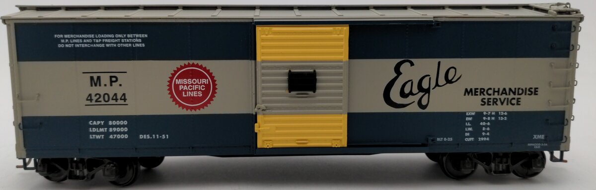 S-Helper 01008 S Scale MP Eagle Service Rebuilt Boxcar (Scale Wheels) #42044 LN/Box