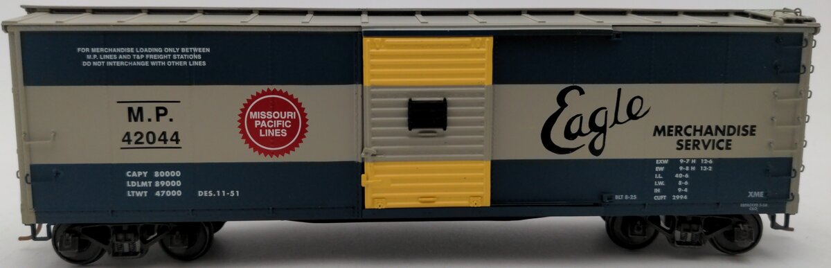 S-Helper 01008 S Scale MP Eagle Service Rebuilt Boxcar (Scale Wheels) #42044 LN/Box