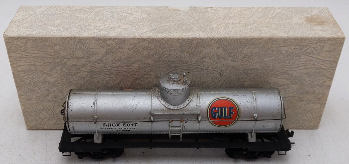 S Gauge Gulf Oil 100,000 Lbs Tank Car #5017/Box
