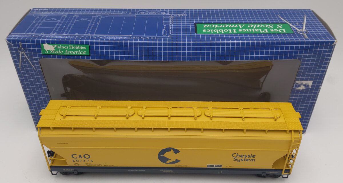 Des Plaines Hobbies SSA2203.5 S Chesapeake & Ohio 3-Bay ACF Hopper Car #607278 EX/Box