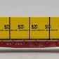 S-Helper 00332 S Scale ATSF Bulkhead Flatcar w/JM Load #92182 LN/Box