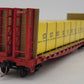 S-Helper 00332 S Scale ATSF Bulkhead Flatcar w/JM Load #92182 LN/Box