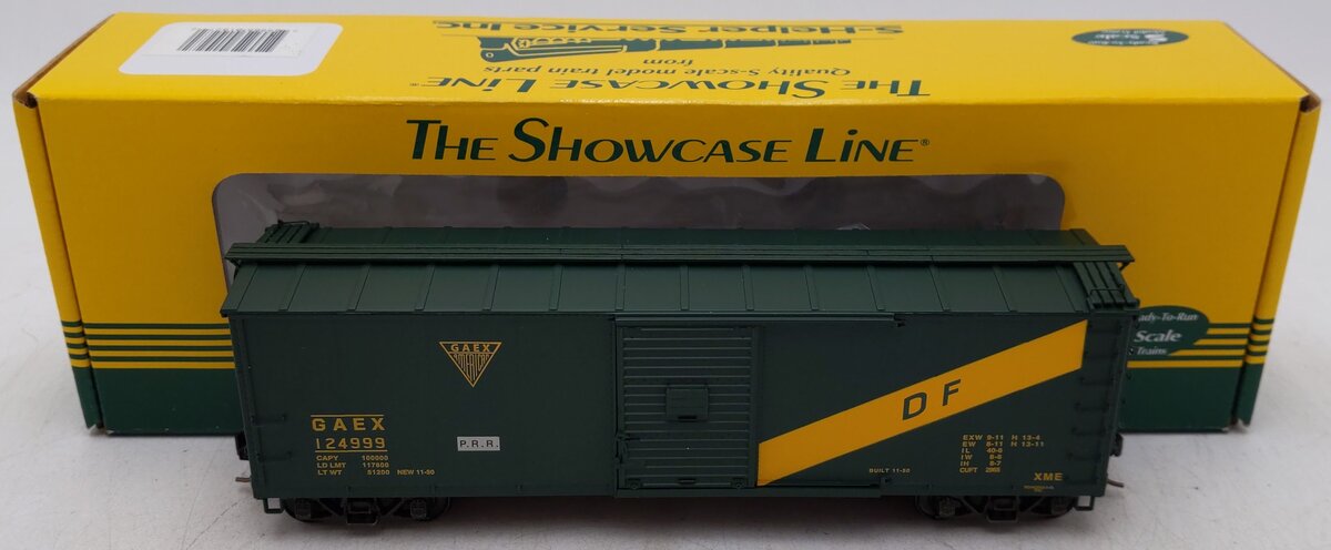 S-Helper Service 01027 S Scale PRR/DF Rebuilt Boxcar #124999 EX/Box