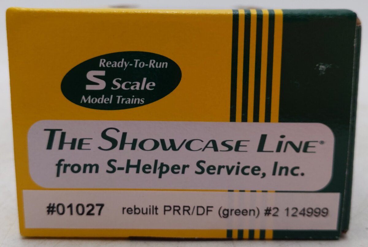 S-Helper Service 01027 S Scale PRR/DF Rebuilt Boxcar #124999 EX/Box