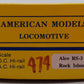 American Models 474 S Gauge Chicago Rock Island Diesel Locomotive #474 EX/Box