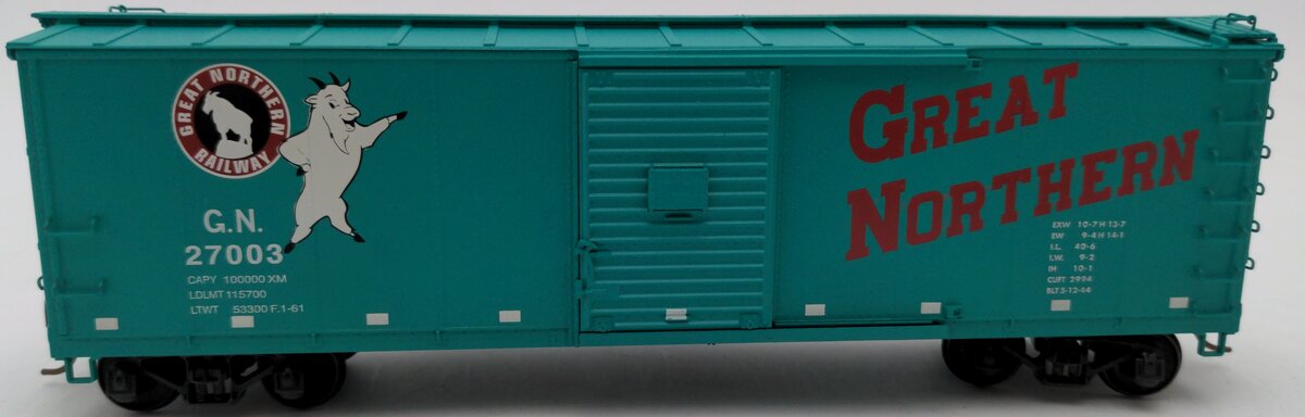 S-Helper 00346 S Scale Great Northern Steel Rebuilt Boxcar #27003 LN/Box