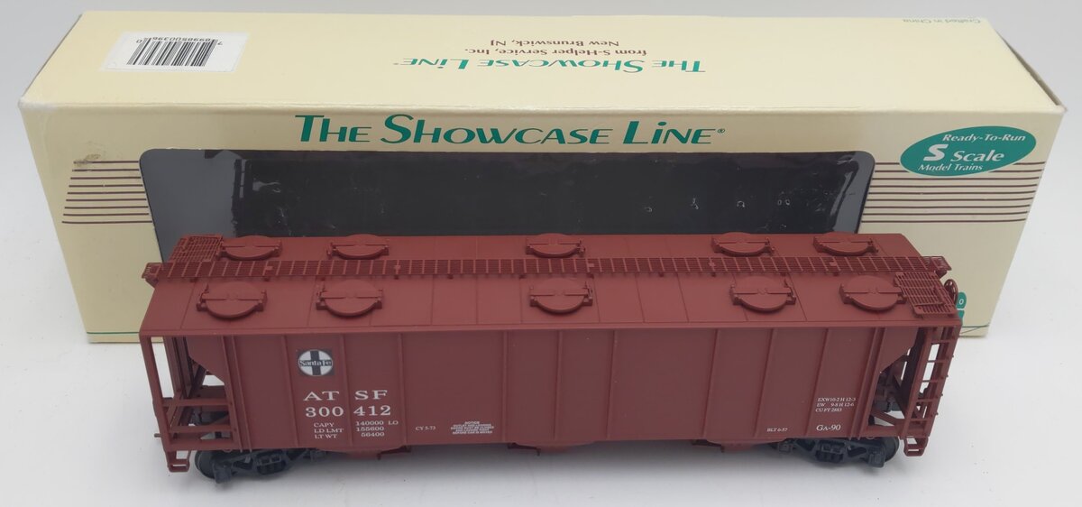 S-Helper 00396 S-Scale Atchison Topeka Santa Fe PS-2 3-Bay Hopper Car #300412 LN/Box
