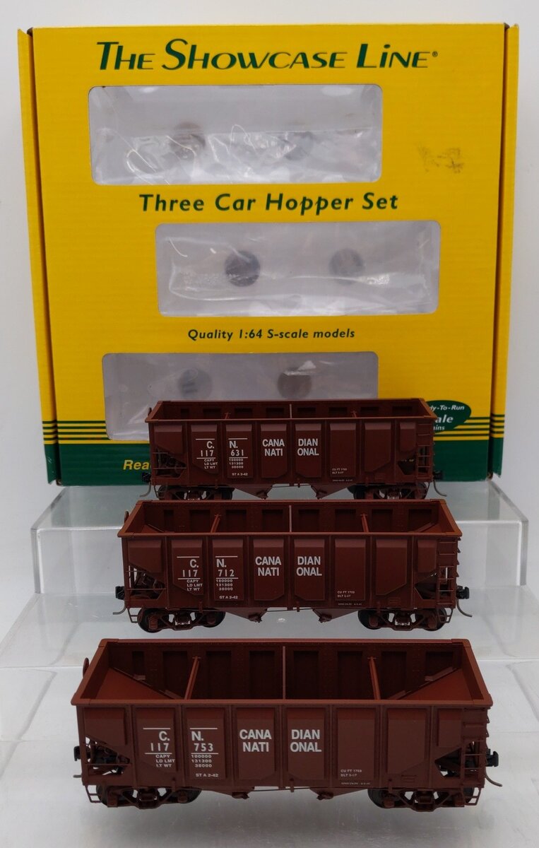 S-Hepler 01172 S Canadian National 3 Car Hopper Set #117631 #117712 #117753 LN/Box