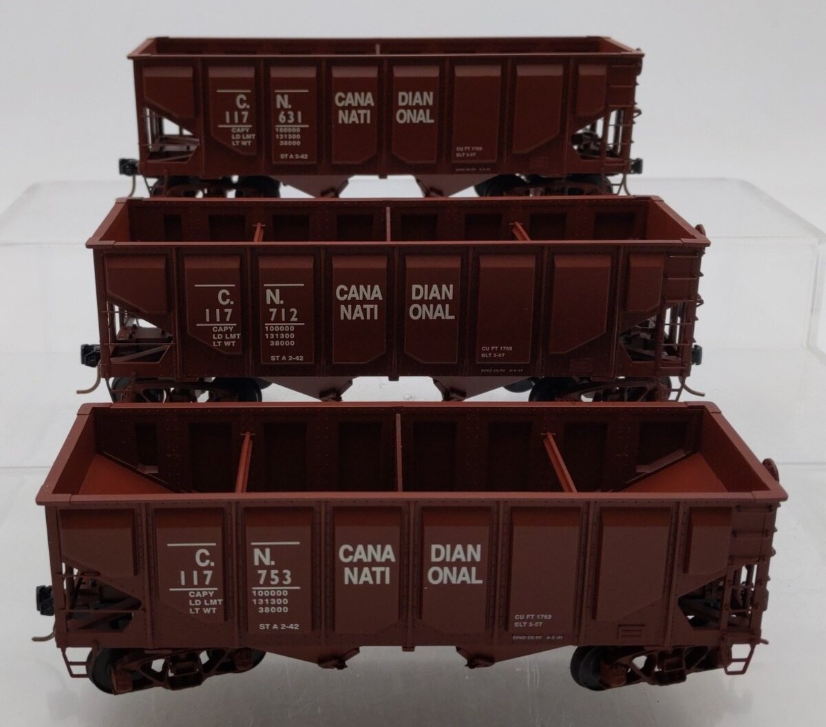 S-Hepler 01172 S Canadian National 3 Car Hopper Set #117631 #117712 #117753 LN/Box