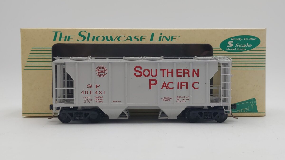 S-Helper 00017 S Scale Southern Pacific Hopper #401431 EX/Box