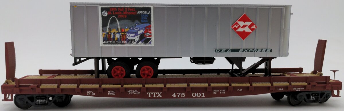 S-Helper Service 00193 S Gauge TOFC Trailer Train #1 w/REAX ALM Trailer LN/Box