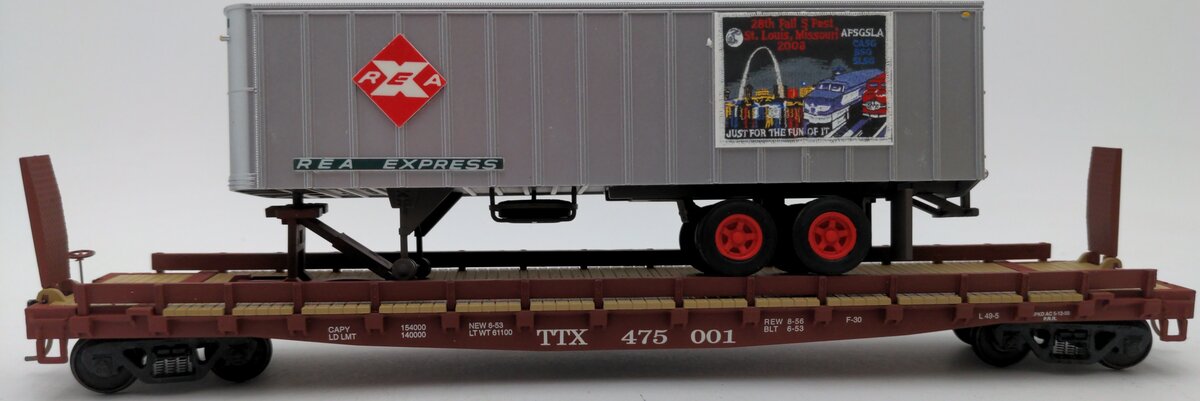 S-Helper Service 00193 S Gauge TOFC Trailer Train #1 w/REAX ALM Trailer LN/Box