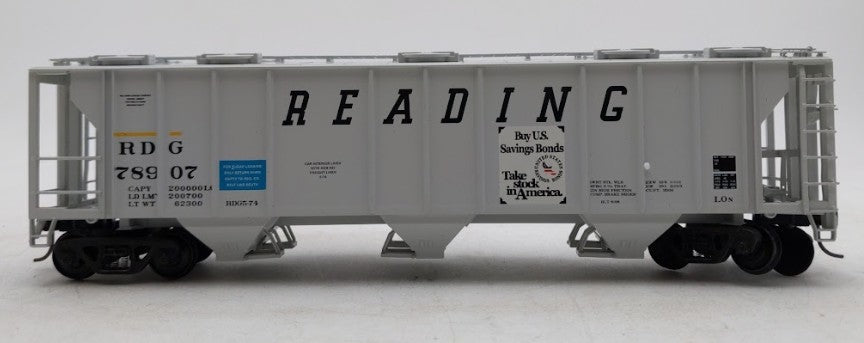 S-Helper 00976 S Scale Reading 3-Bay PS-2 Covered Hopper #78907 LN/Box