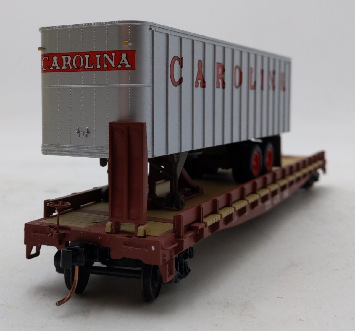 S-Helper Service 00307-6 S Scale TOFC TTX#2 w/Carolina Trailer #475083 EX/Box
