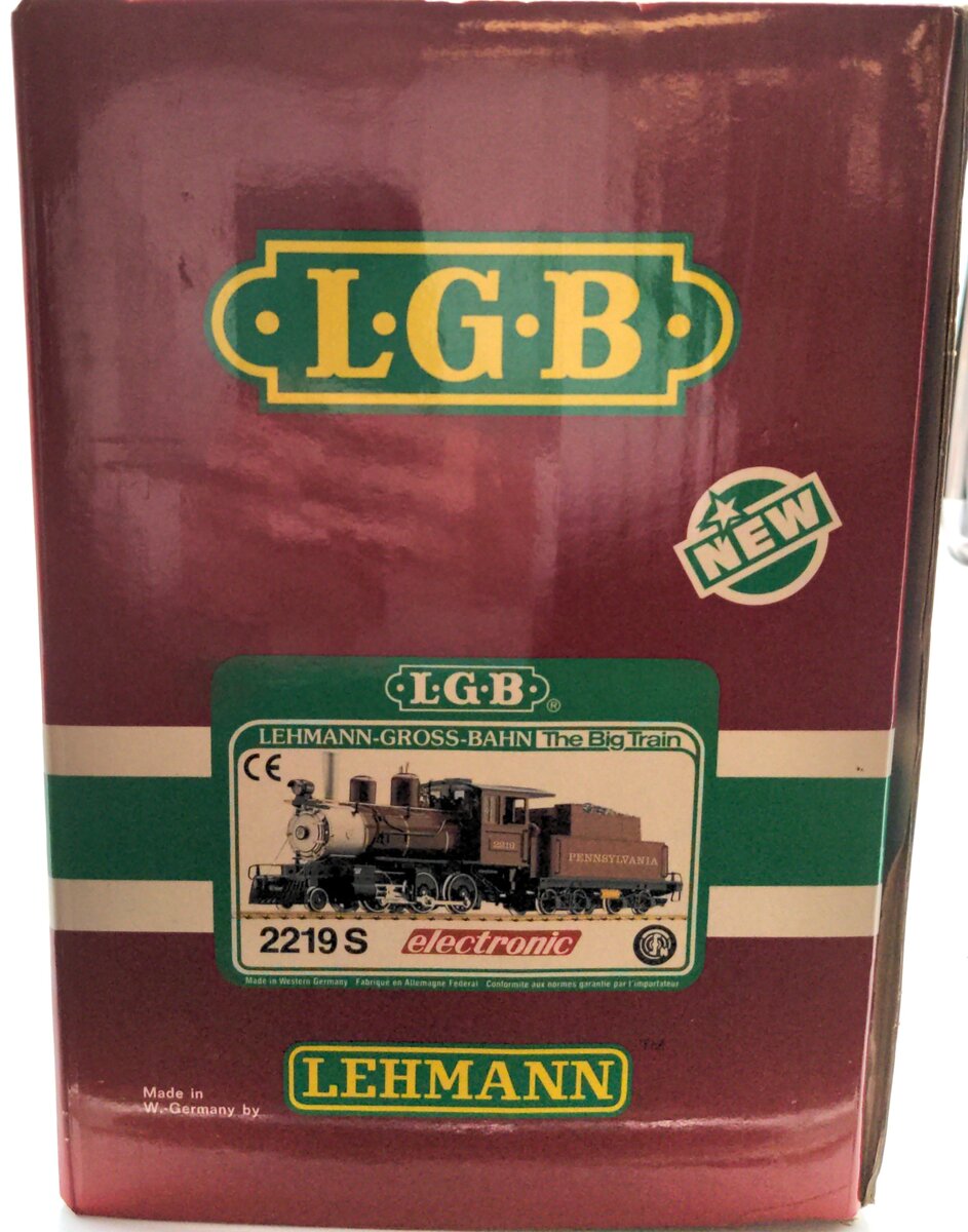 LGB 2219S Pennsylvania Steam Locomotive & Tender w/ Electronic Sound EX/Box