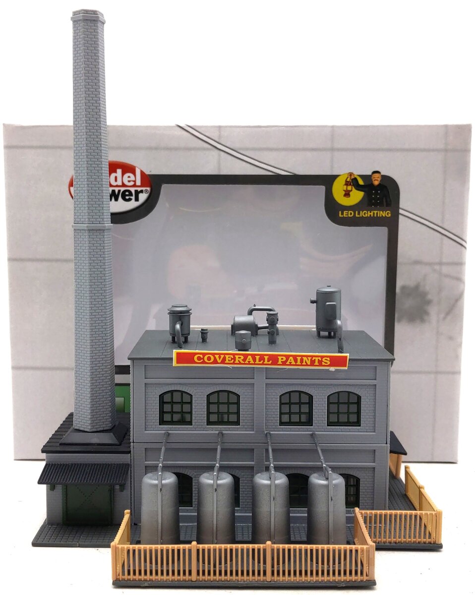 Model Power 2589 N Coverall Paints Built Up Lighted LN/Box