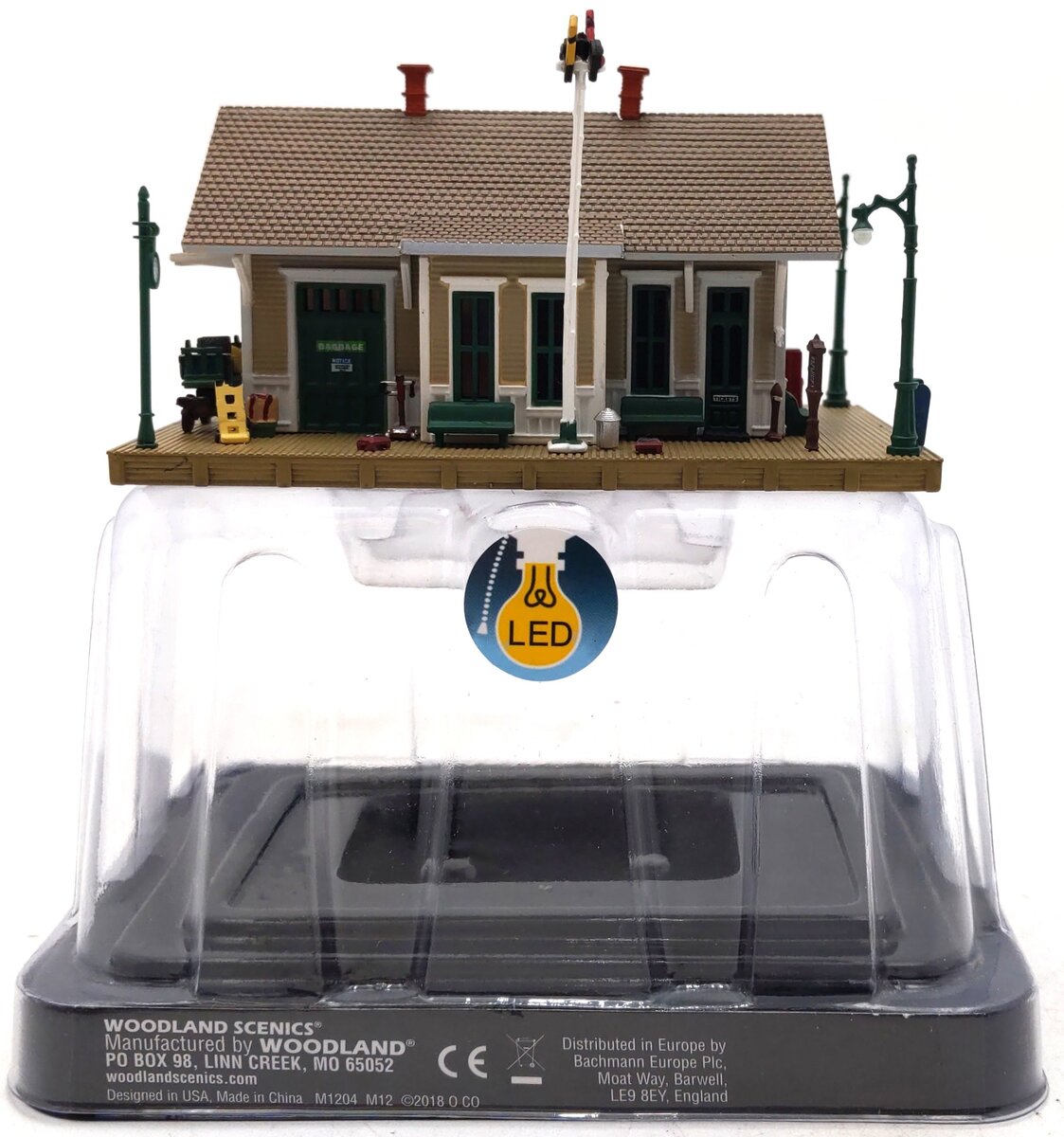 Woodland Scenics BR4928 N Built-&-Ready Dansbury Depot Building LN/Box