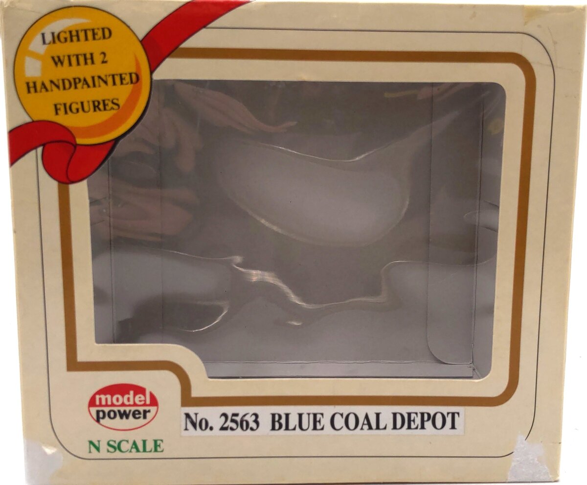 Model Power 2563 N Scale Assembled Blue Coal Depot EX/Box