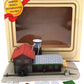 Model Power 2567 N Scale Saw Mill Built Up Lighted W/-2 Handpainted Figures EX/Box