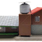 Model Power 2567 N Scale Saw Mill Built Up Lighted W/-2 Handpainted Figures EX/Box