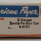 American Flyer 4-9700 S Gauge Atchison Topeka Santa Fe Box Car[High-Rail] LN/Box