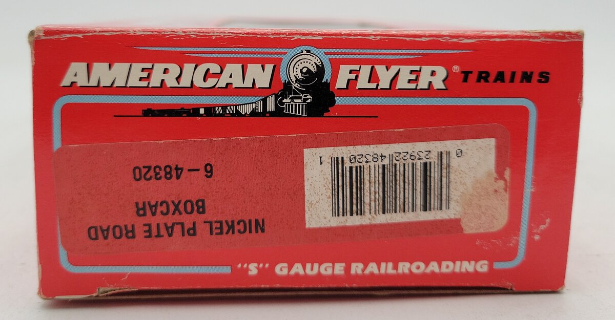 American Flyer 6-48320 S Gauge Nickel Plate Road Boxcar #48320[High-Rail] LN/Box