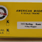 American Models 3452 S Gauge Burlington Route 4-Bay Hopper #171433[Hi-Rail] LN/Box