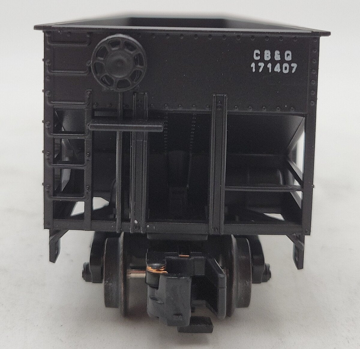 American Models 3452 S Gauge Burlington Route 4-Bay Hopper #171433[Hi-Rail] LN/Box