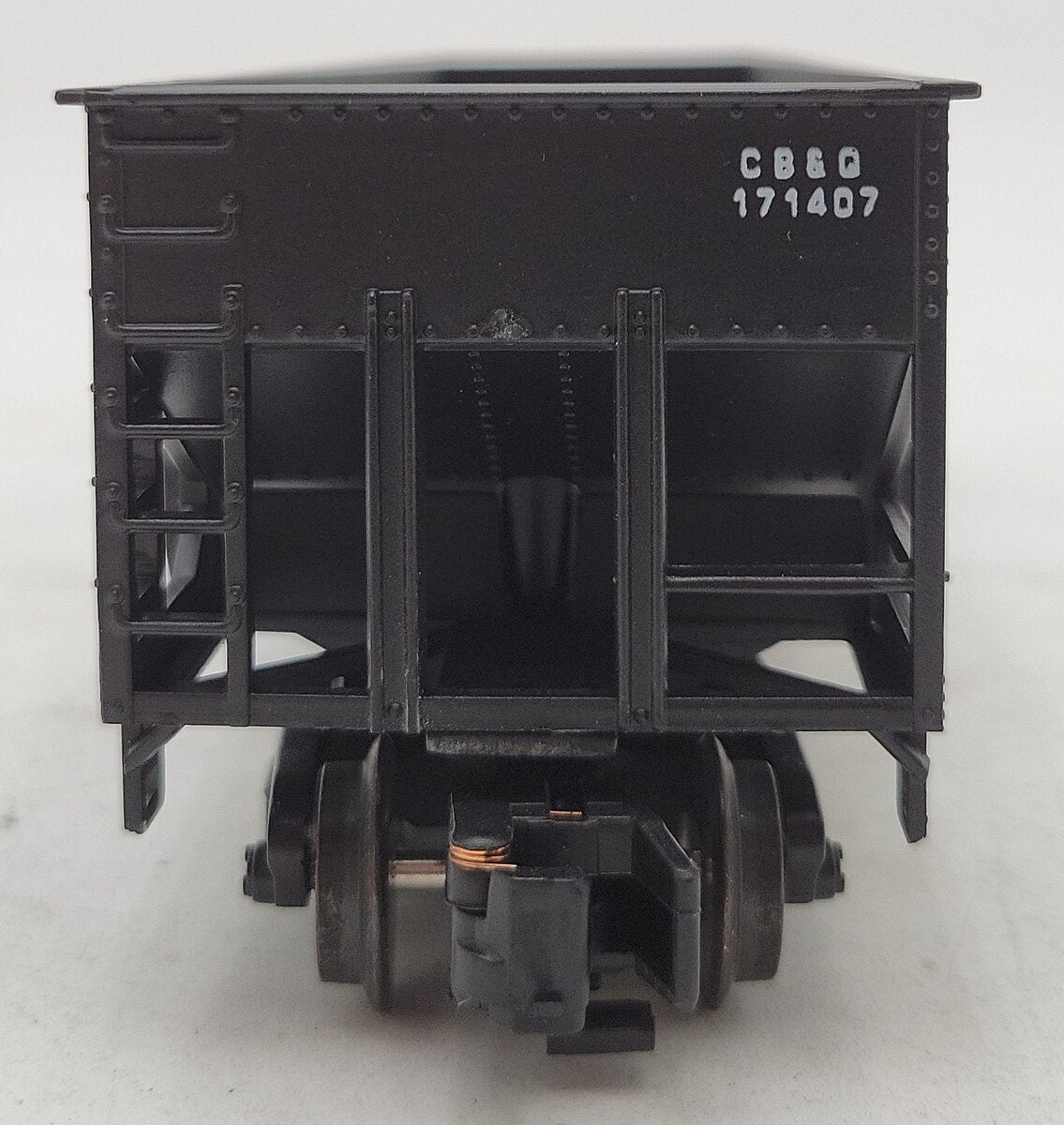 American Models 3452 S Gauge Burlington Route 4-Bay Hopper #171433[Hi-Rail] LN/Box