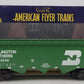 American Flyer 1919172 S Burlington Northern 3 Bay Covered Hopper #453048