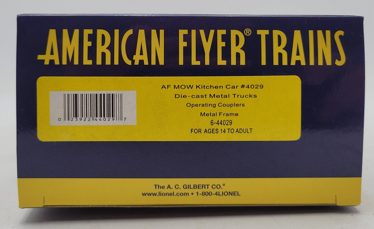American Flyer 6-44029 S Maintenance of Way Kitchen Car #4029