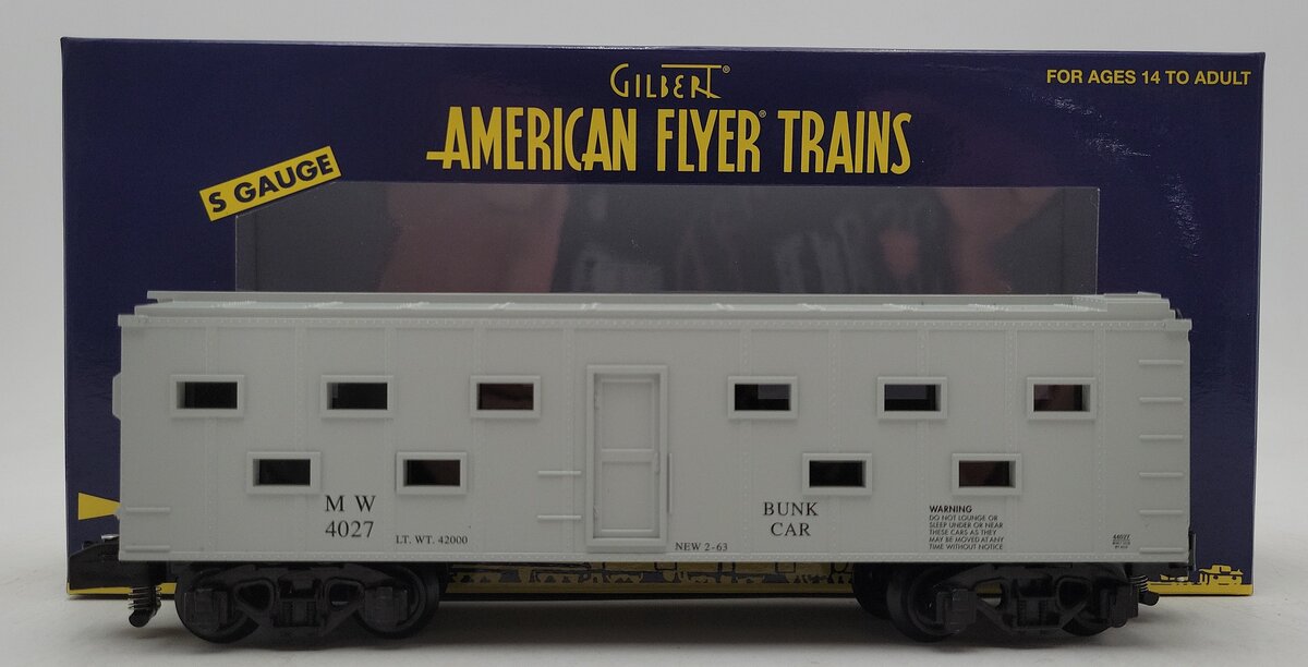 American Flyer 6-44027 S Maintenance of Way Bunk Car #4027