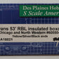 Des Plaines Hobbies SSA18021 S Gauge Chicago & North Western Boxcar #600504 LN/Box