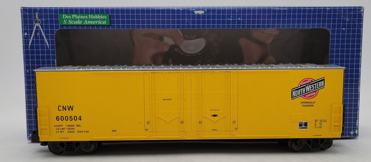 Des Plaines Hobbies SSA18021 S Gauge Chicago & North Western Boxcar #600504 LN/Box