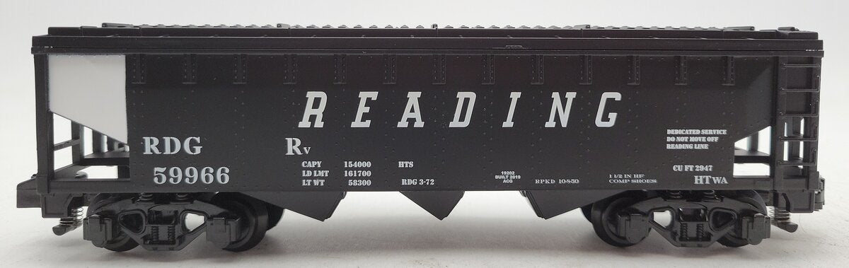 American Flyer 1919202 S Gauge Reading 3 Bay Covered Hopper #59966