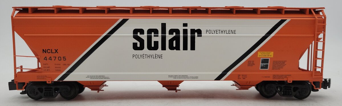 Des Plaines Hobbies SSA2204.4 S Gauge Sclair 3-Bay ACF Hopper Car #44705 LN/Box