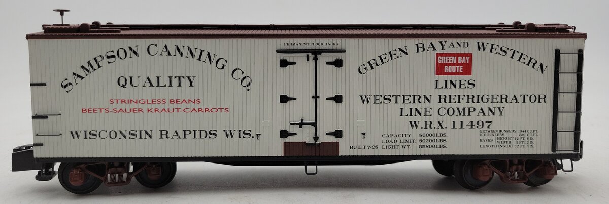 S-Helper 01884 S Gauge Sampson Canning Co. Reefer Car #11497 LN/Box