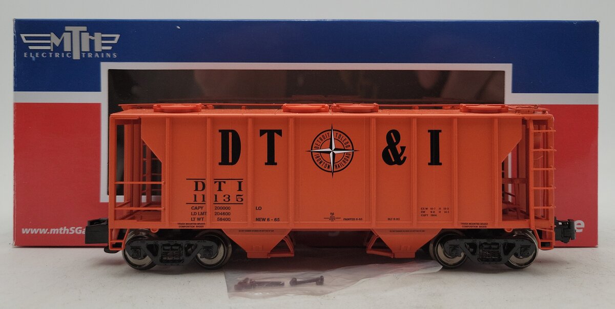 MTH 35-75014 S Gauge Modern Detroit Toledo & Ironton Ps-2 Hopper Car #11135 LN/Box