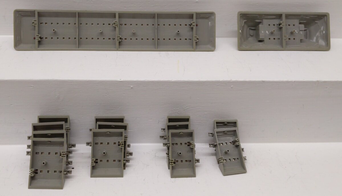 American Flyer S Scale Assorted FasTrack-Straight & Bumper [16] EX