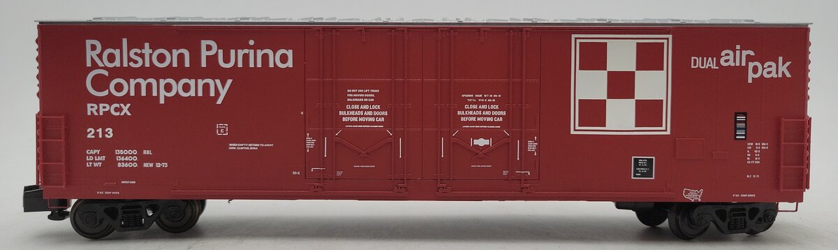 Des Plaines Hobbies SSA18032 S Gauge Ralston Purina "Checkerboard" Box Car #213 LN/Box