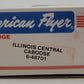 American Flyer 6-48701 S Gauge Illinois Central Gulf Window Caboose LN/Box