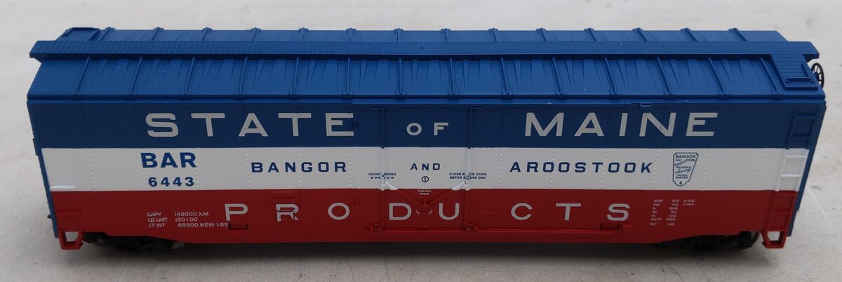 Walthers 931-1677 HO Bangor & Aroostook 50' Plug-Door Boxcar #6443