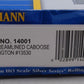Bachmann 14001 HO Burlington Streamlined Caboose with Offset Cupola #13530