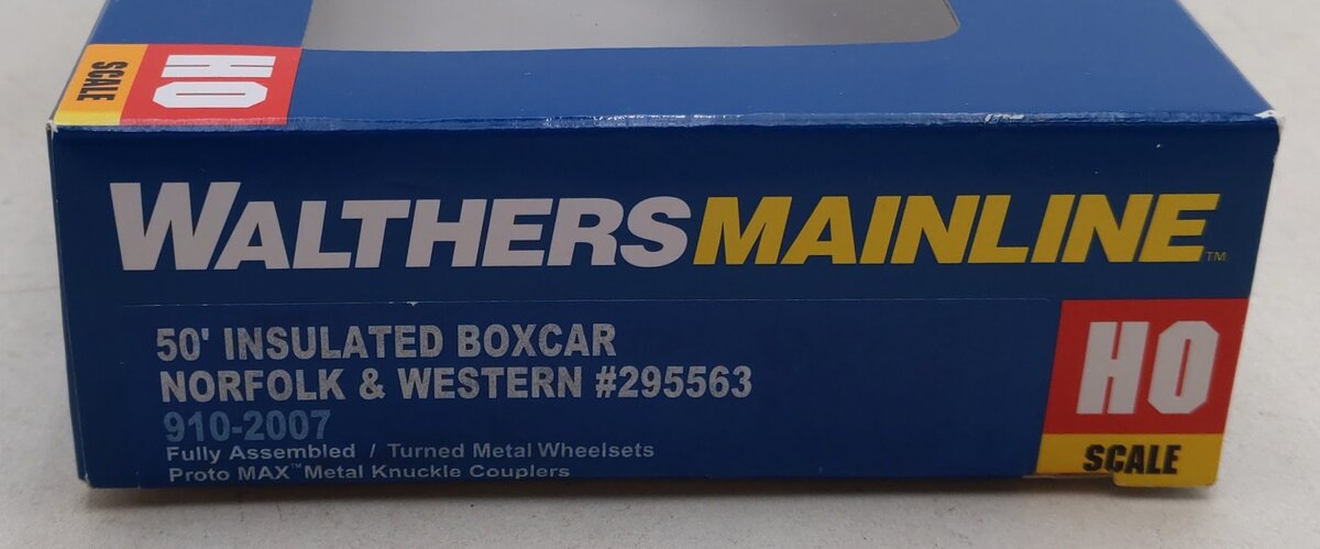Walthers 910-2007 HO Norfolk & Western FGE 50' Insulated Boxcar #295563