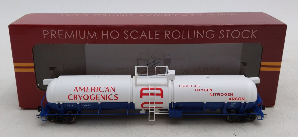 Broadway Limited 6160 HO American Cryogenics Cryogenic Tank Car