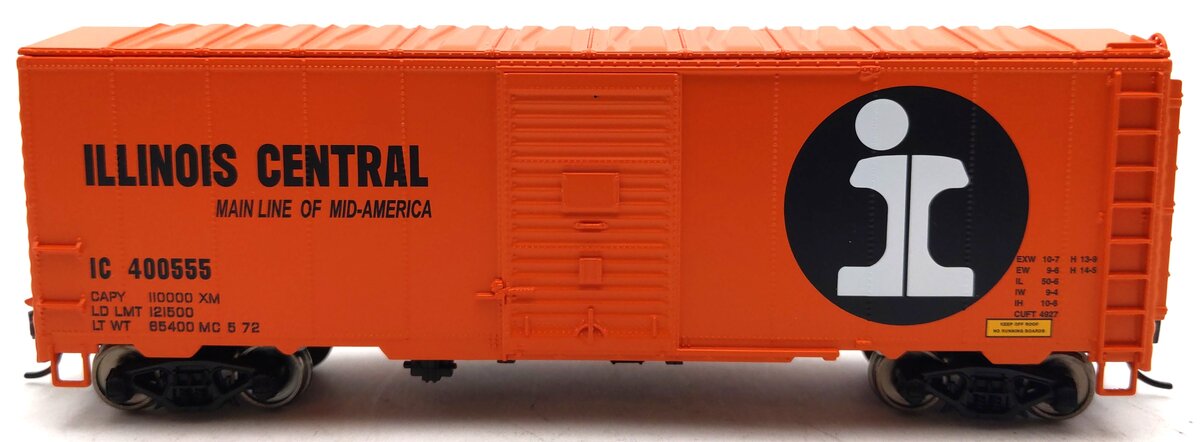 Walthers 910-1190 HO Illinois Central 40' AAR Modernized 1948 Boxcar #400555