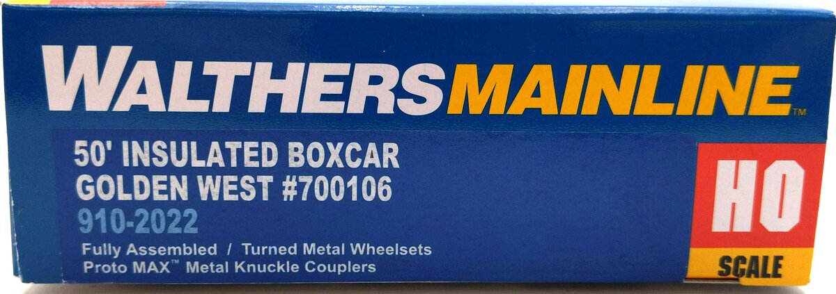 Walthers 910-2022 HO Golden West Service 50' FGE Insulated Boxcar #700106